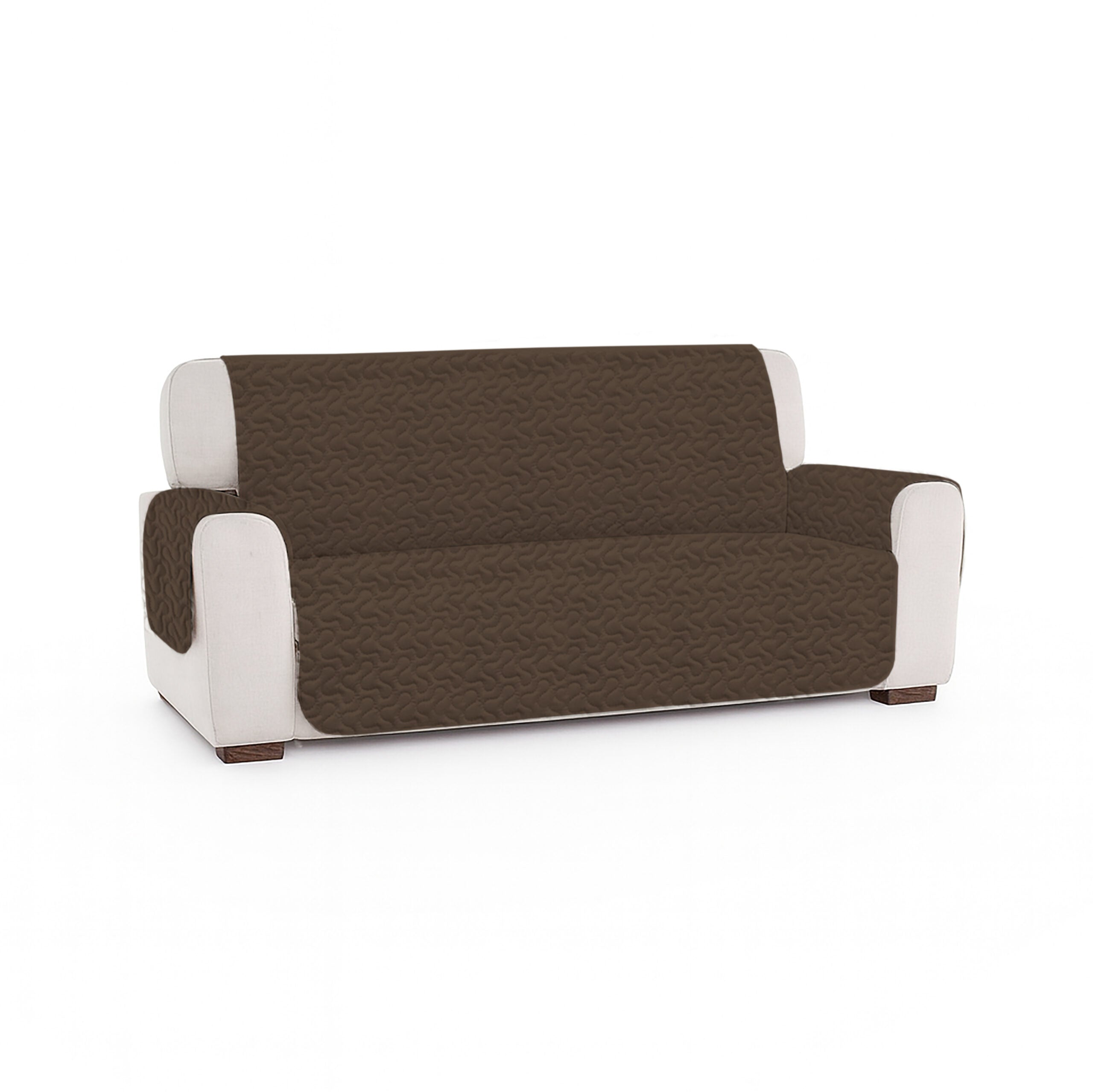 Cuvertură matlasată canapea 3 locuri două fețe - DARK BROWNISH PURPLE